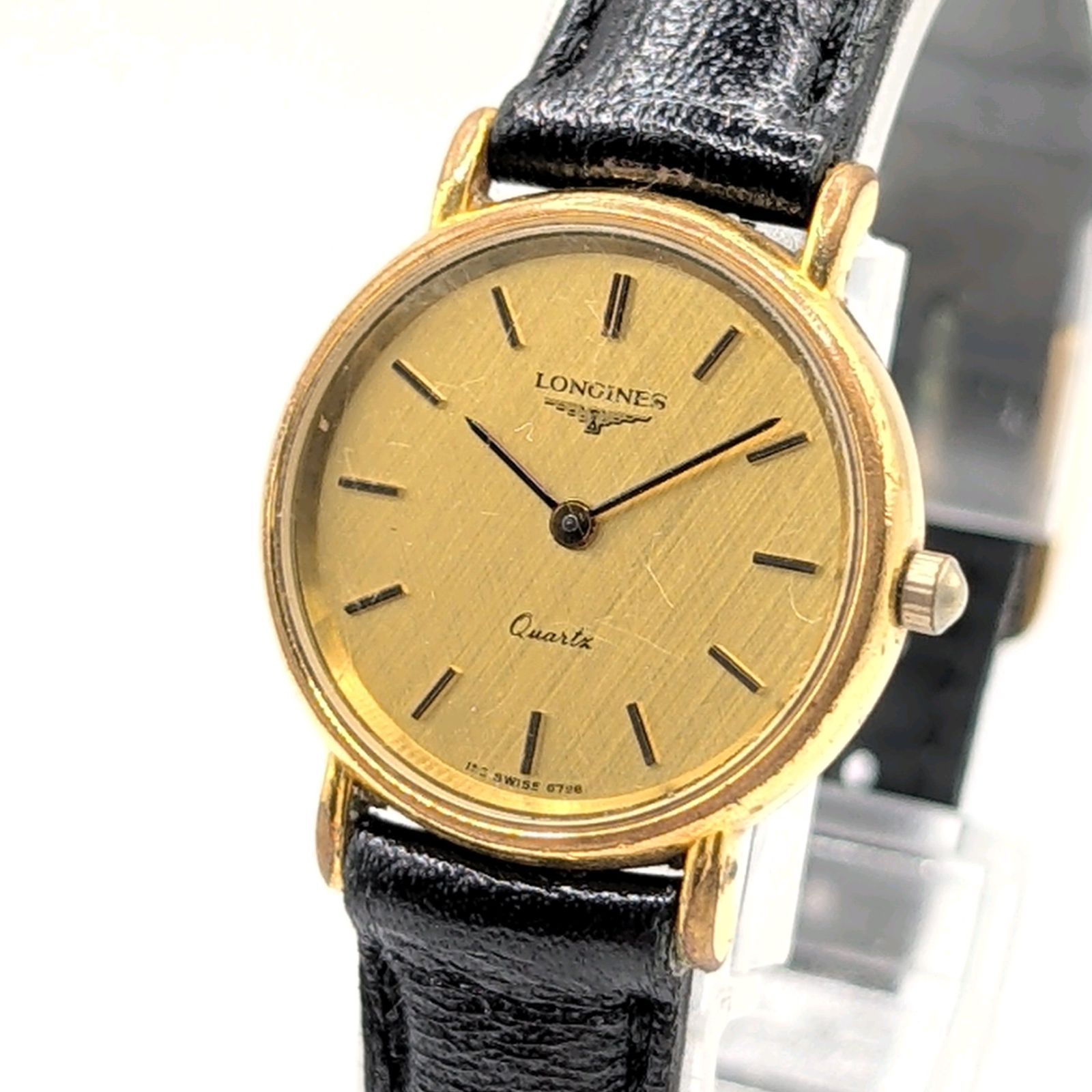 Longines Watch Ladies Round Gold Gold dial Y2K 00S Vintage Working ロンジン 時計 クオーツ レディース ラウンド ゴールド ゴールド文字盤 ヴィンテージ 稼働品