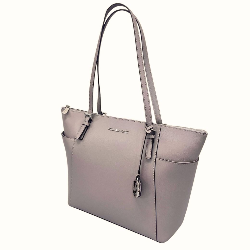 新着】MICHAEL KORS レザー グレー トートバッグ シルバー 30F4STTT9L