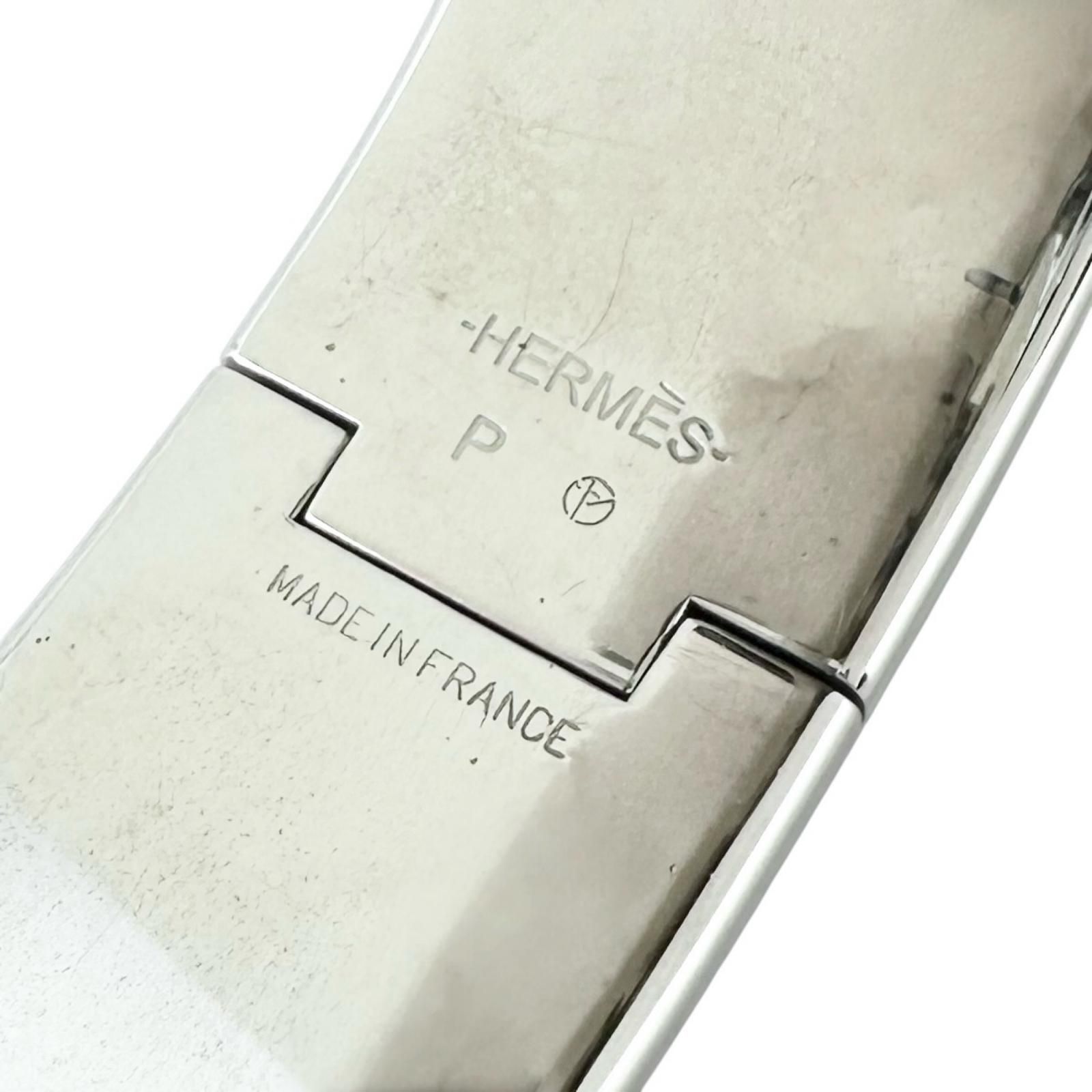 新着】HERMES クリッククラック H GP、エナメル ネイビー バングル