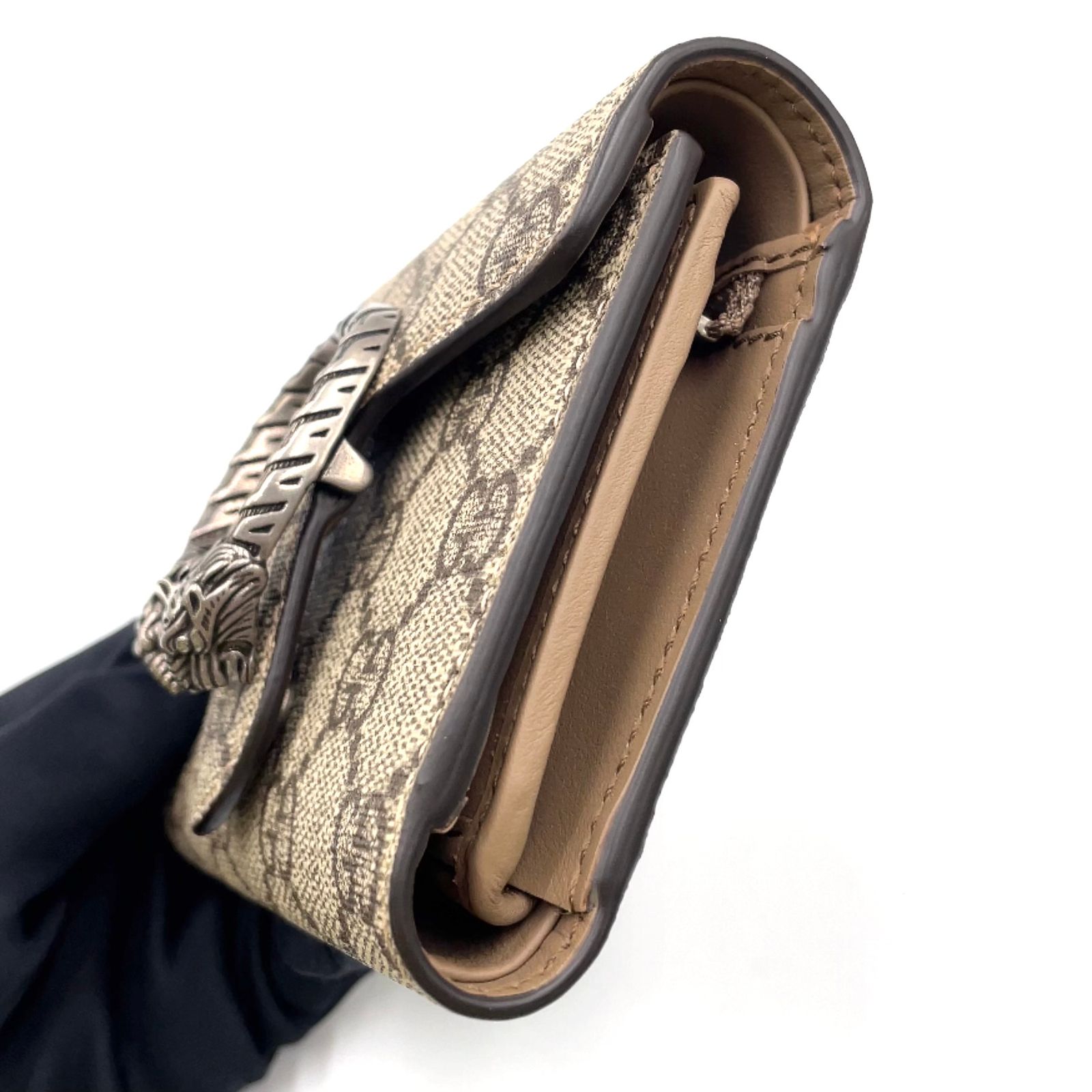新着】GUCCI ディオニュソス GGスプリーム レザー、PVC ベージュ 三