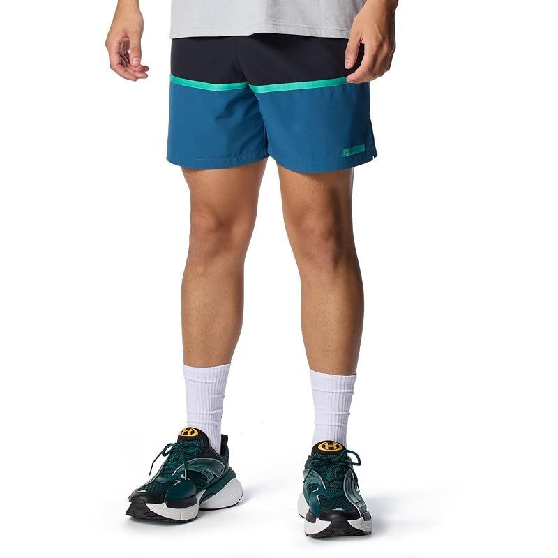 【新品】 [アンダーアーマー] UA BOARD SHORTS 6012651(002) ブラック ワムブルー L
