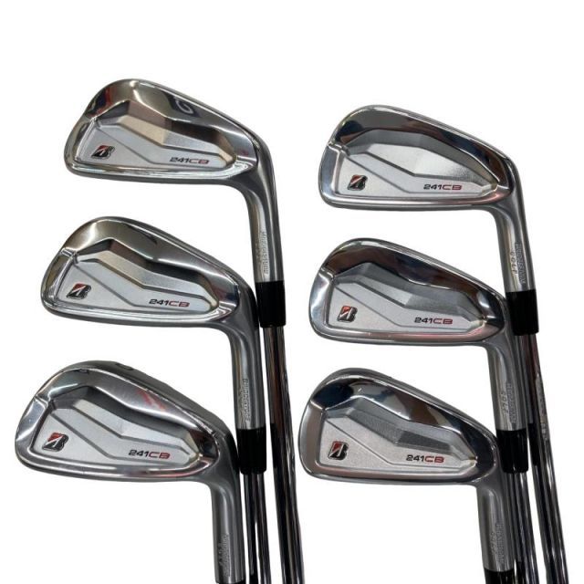【中古】 ブリヂストン BRIDGESTONE 241CB 6S アイアンセット IR 純正特注シャフト (フレックスS) メンズ 男性用 右利き 右用 Bランク ゴルフクラブ