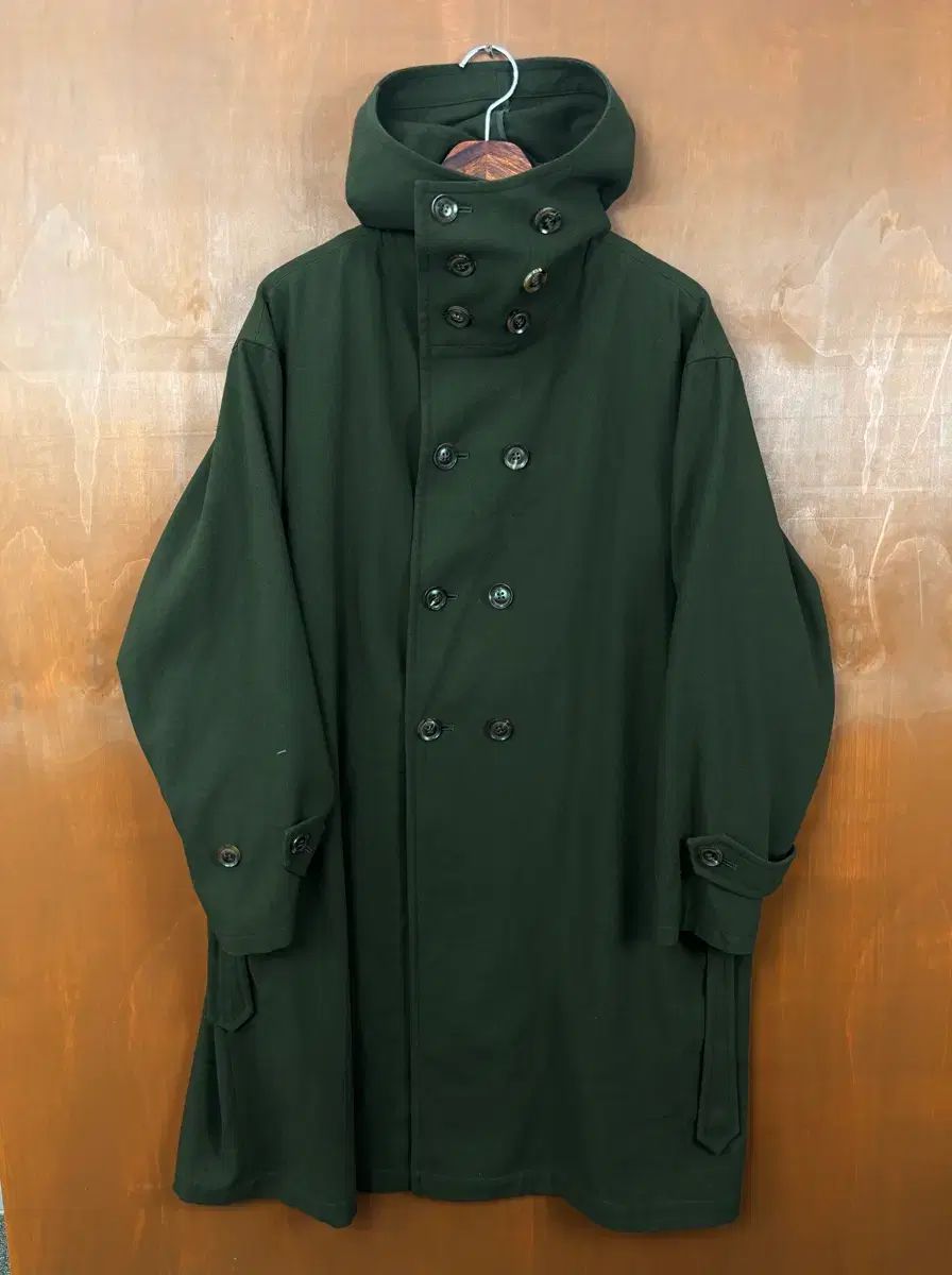 Y's ワイズ ダブルボタン ロングコート ブラック Lサイズ相当 Fashion