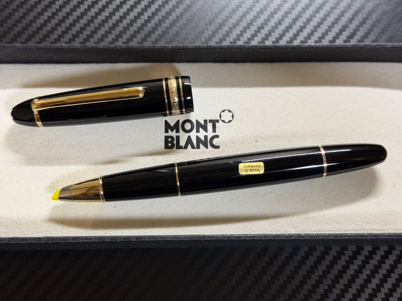 未使用に近い モンブラン ル・グラン166 ドキュメントマーカー ブラック 未使用に近い モンブラン montblanc マイスターシュテュック ル