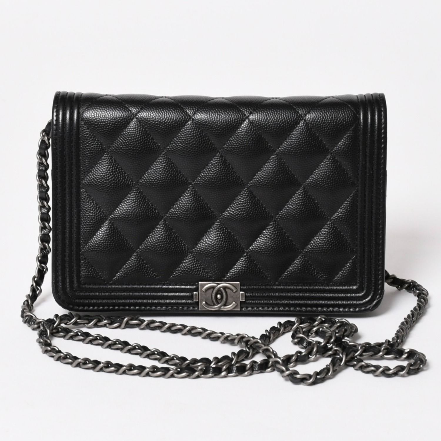 極美品 CHANEL シャネル ボーイシャネル チェーンショルダーバッグ 25