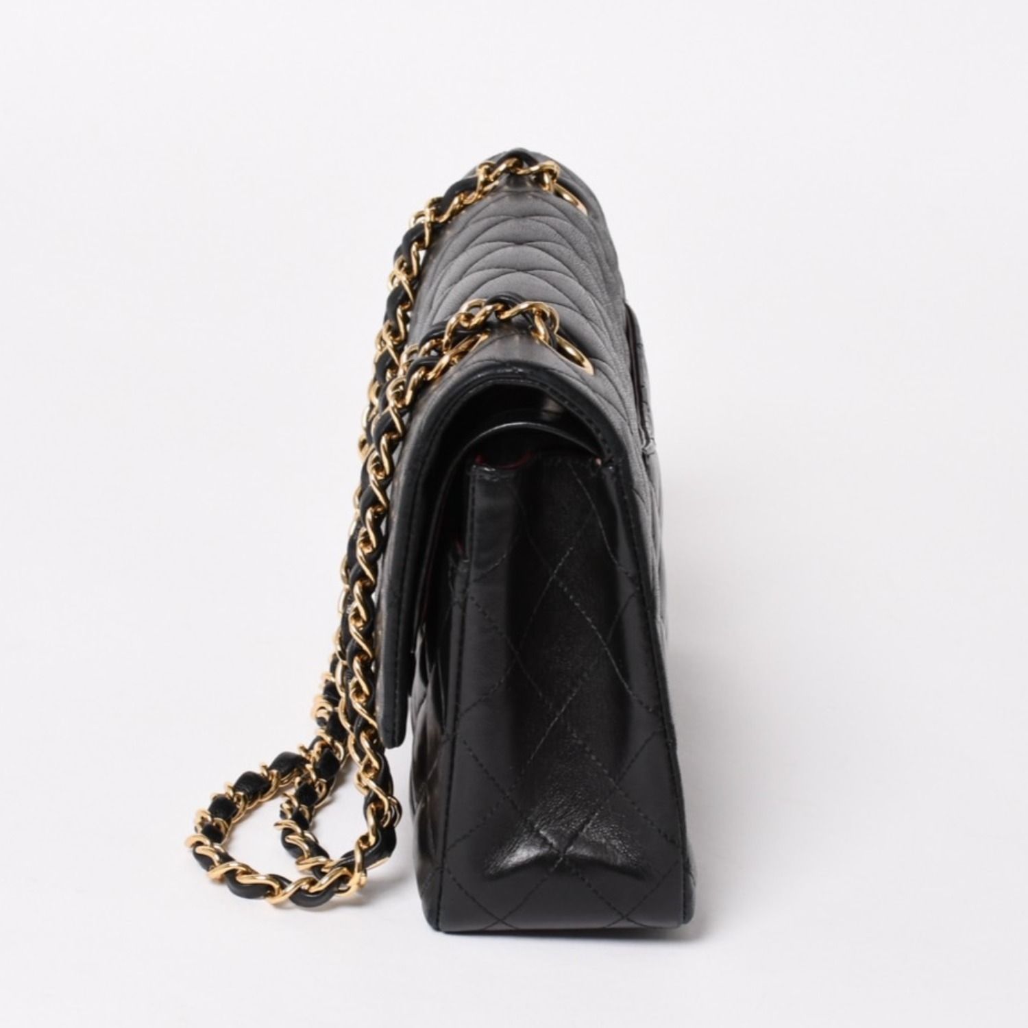 CHANEL シャネル マトラッセ25 Wフラップ Wチェーンショルダーバッグ