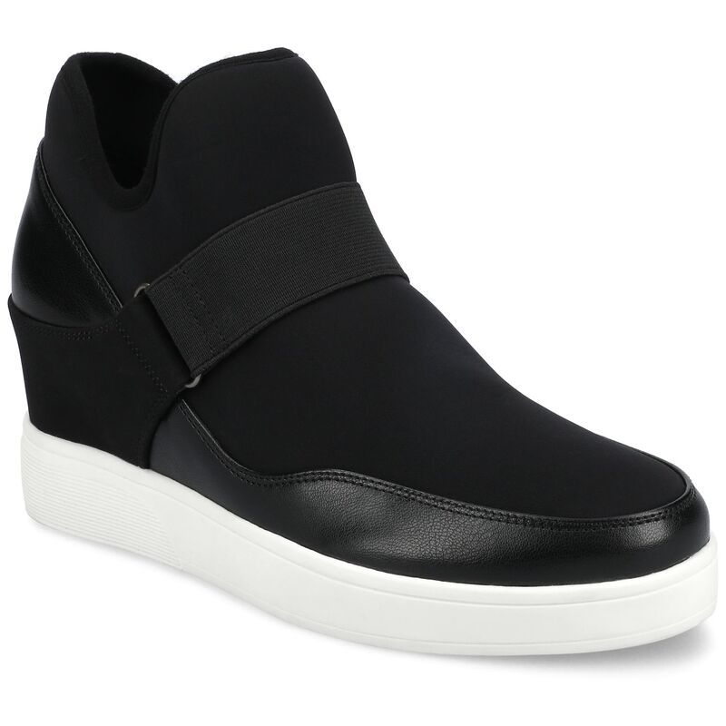 ジャーニー レディース シューズ スニーカー Journee Damari Womens Comfort Wedge Sneakers Black ブラック