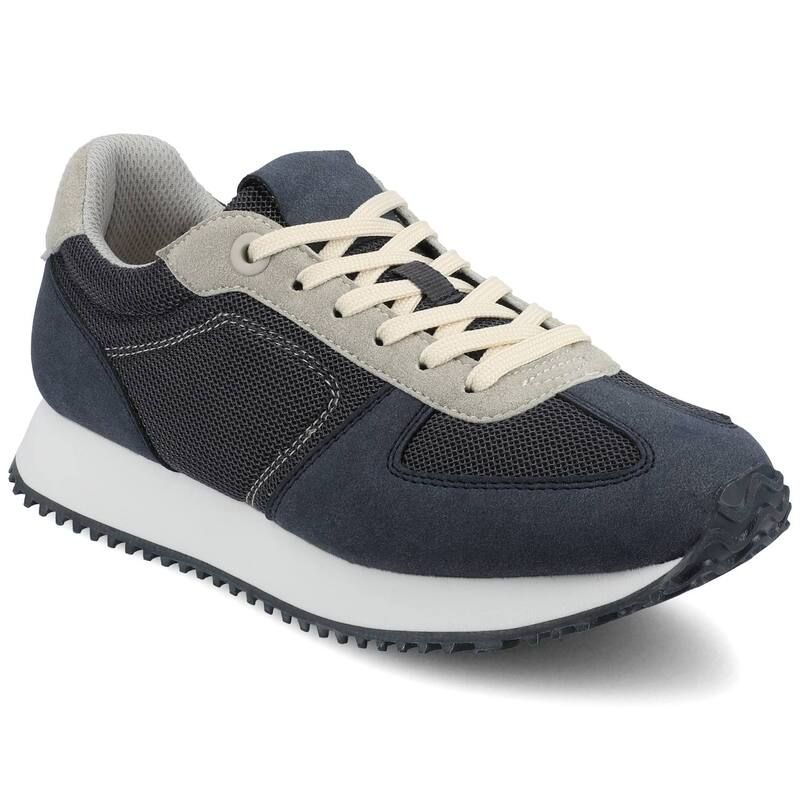 ジャーニー レディース シューズ スニーカー レース Journee Flowomens CasualaceUp Sneakers Navy ネイビー