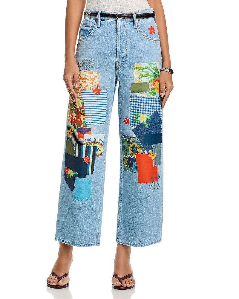 マザー レディース ボトムス デニムパンツ ワイドレッグ ジーンズ MOTHER High Rise Spinner Flood Wide Leg Jeans in Mumble Jumble Mum
