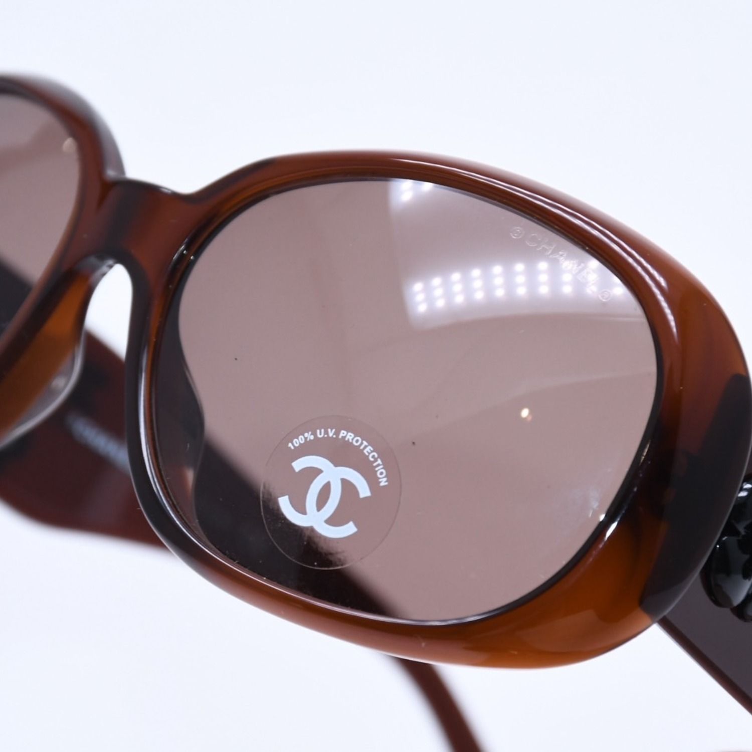 極美品 CHANEL シャネル ココマーク アイウェア サングラス ダーク