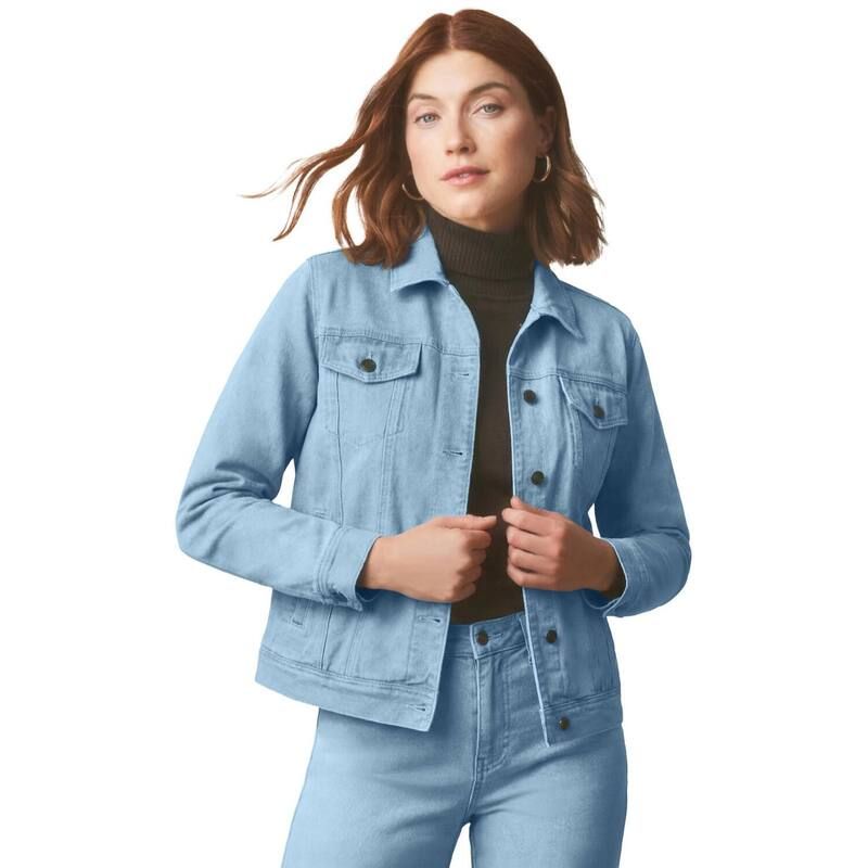 ジェシカロンドン レディース アウター ジャケット・ブルゾン プラスサイズ コットン デニム Jessica London Womens Plusize Classicotton Denim Jack