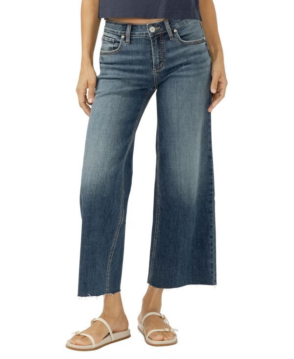 シルバー ジーンズ レディース ボトムス デニムパンツ Silver Jeans Co Womensuki MidRise WideLeg Americana Luxe Stretch Jeans M