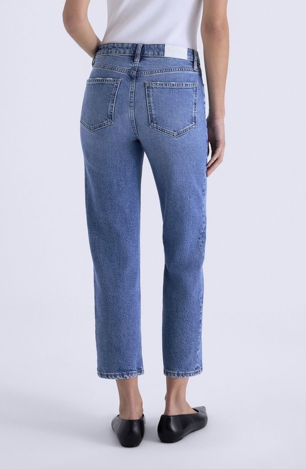 ピストーラ レディース ボトムス カジュアルパンツ ストレート ジーンズ Pistolaleks Mid Rise Crop Straight Leg Jeans River