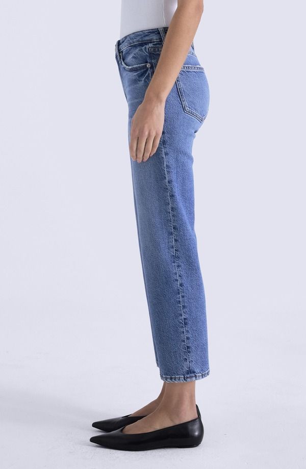 ピストーラ レディース ボトムス カジュアルパンツ ストレート ジーンズ Pistolaleks Mid Rise Crop Straight Leg Jeans River