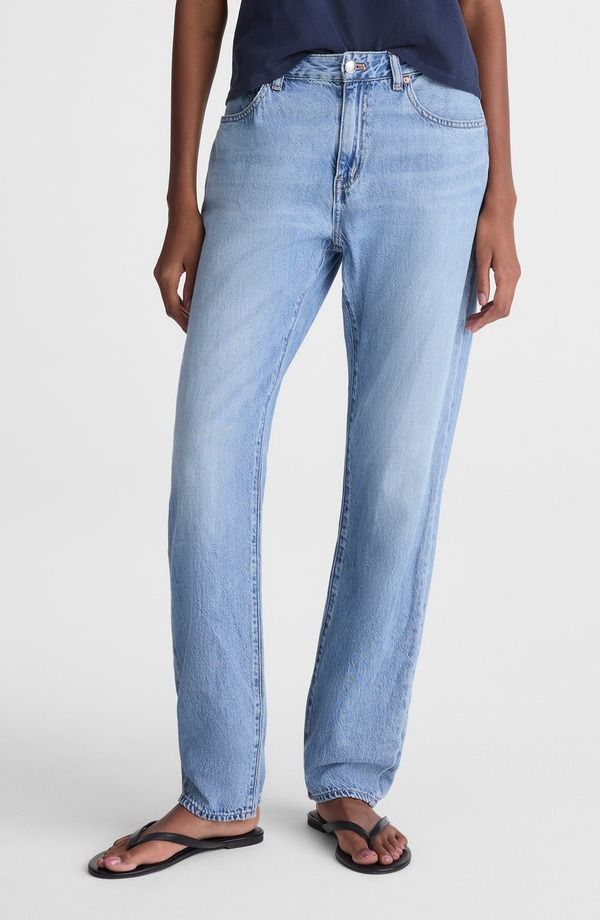 メイドウェル レディース ボトムス デニムパンツ ジーンズ Madewell The Dean Easy Straight Airy Denim Jeans Faded Horizon Wash デニ