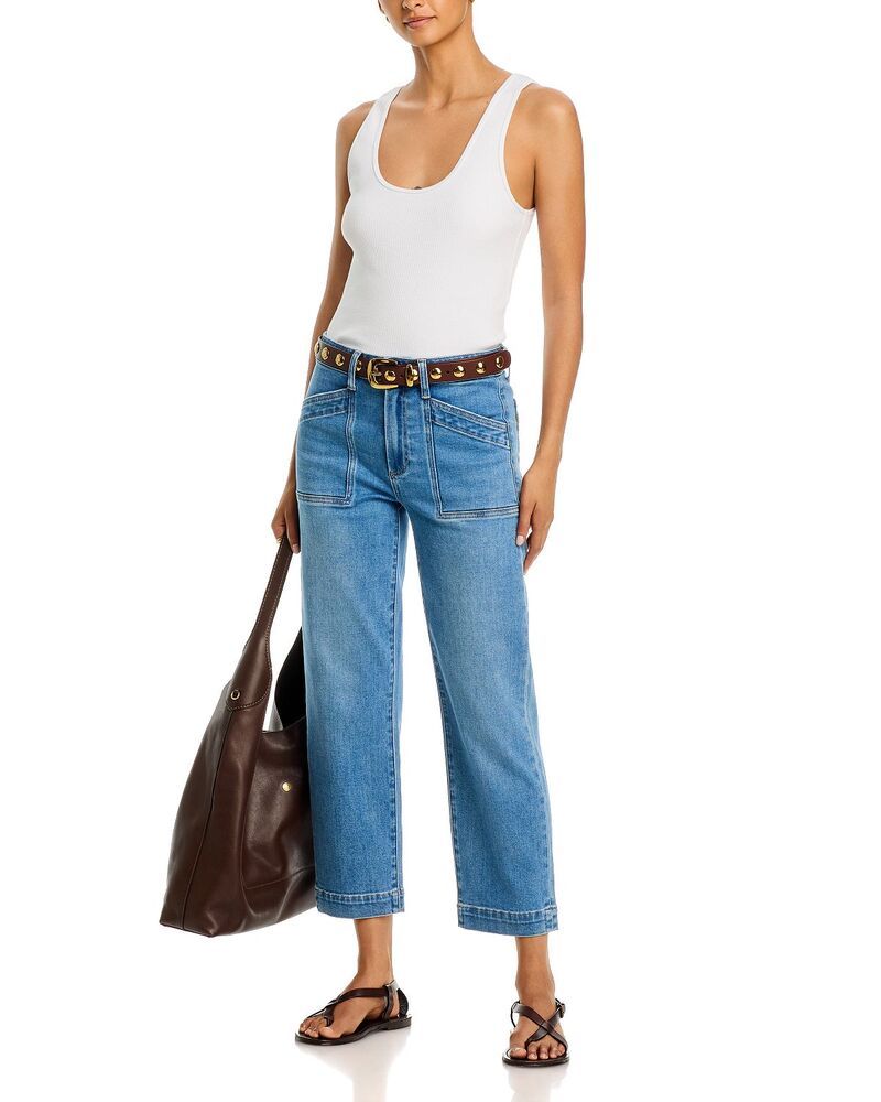 ペイジ レディース ボトムス デニムパンツ アンクル ジーンズ PAIGE Quincy High Ankle Straight Jeans in Redondo