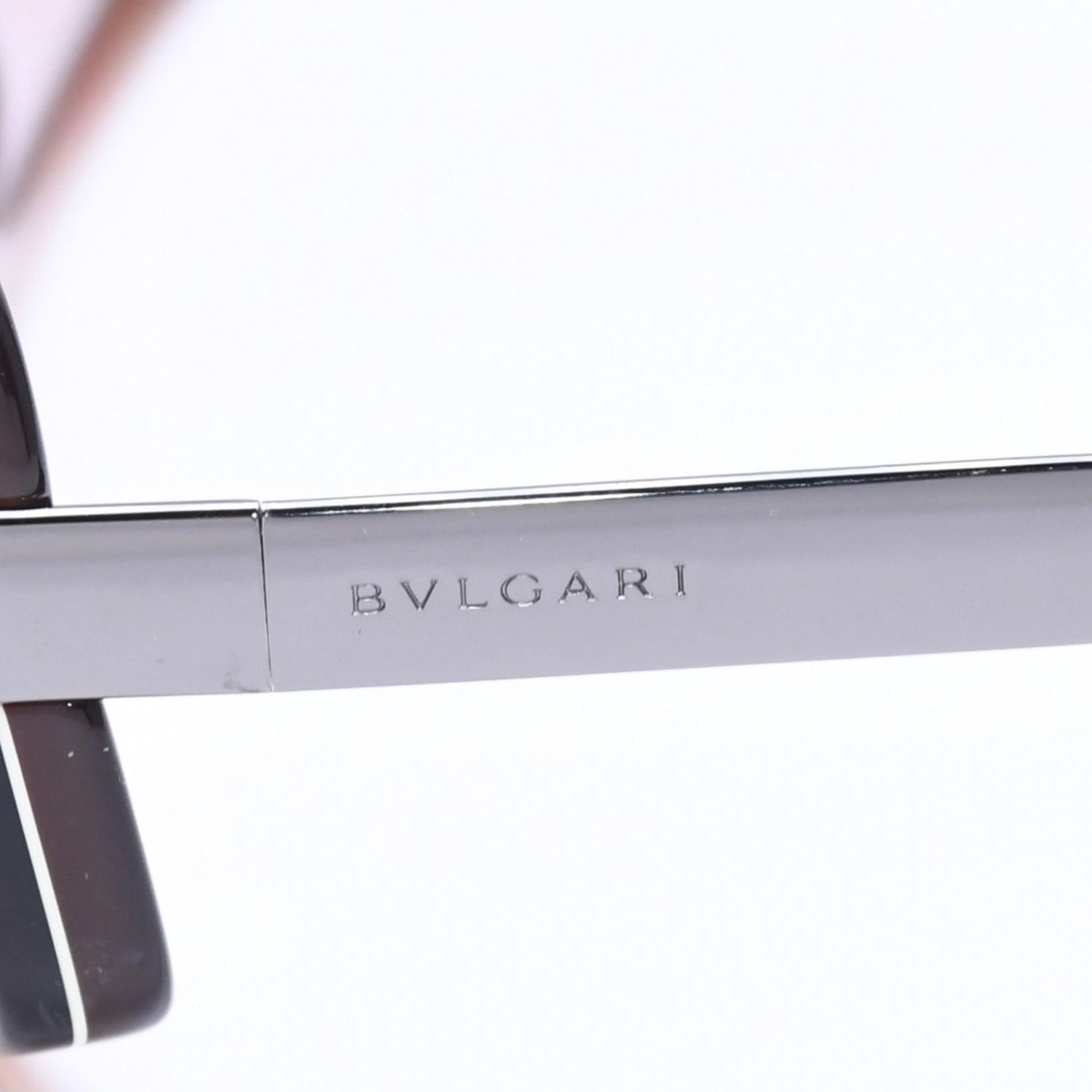 極美品 BVLGARI ブルガリ Sunglasses サングラス アイウェア ブラウン