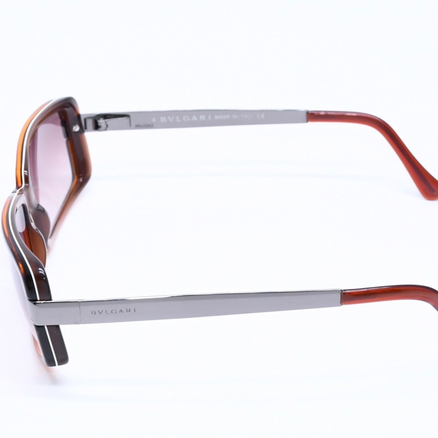 極美品 BVLGARI ブルガリ Sunglasses サングラス アイウェア ブラウン