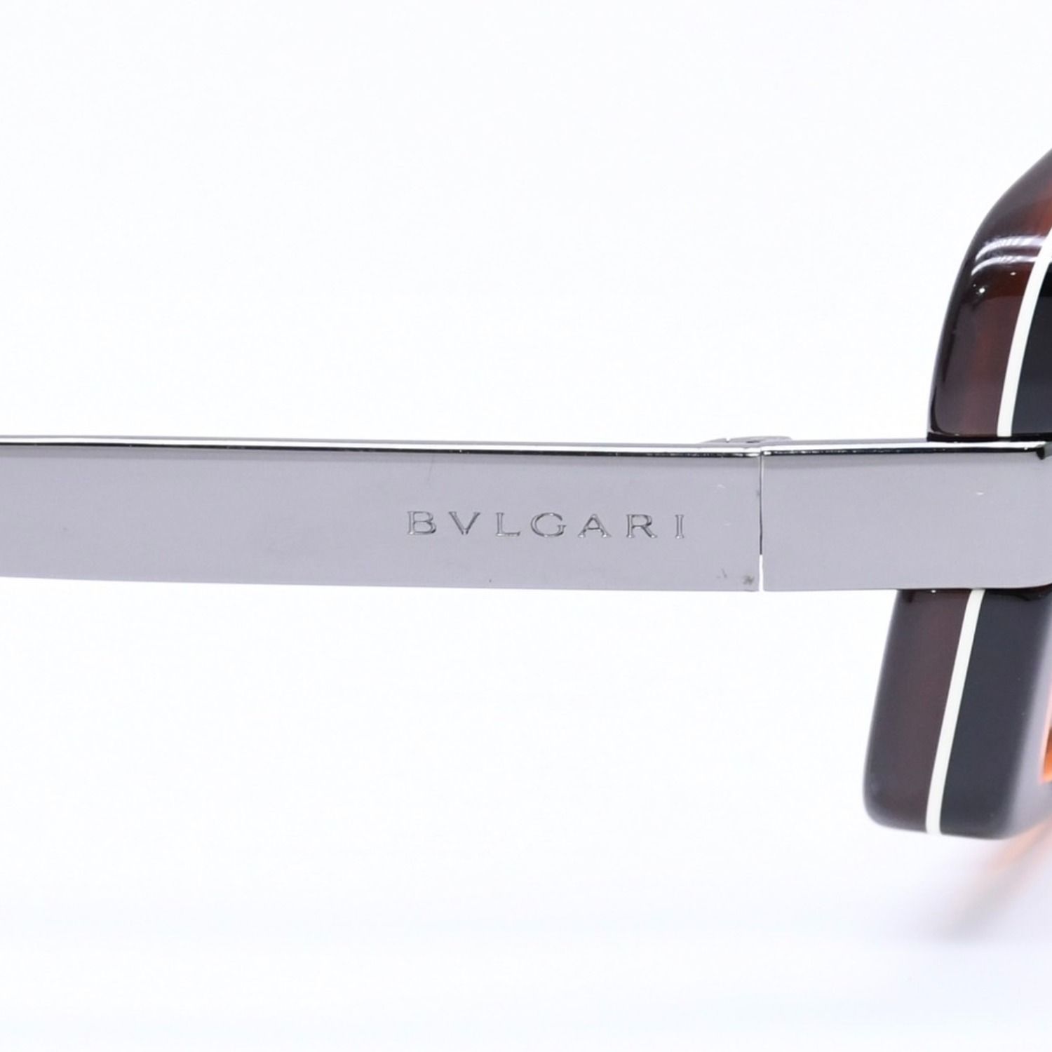 極美品 BVLGARI ブルガリ Sunglasses サングラス アイウェア ブラウン