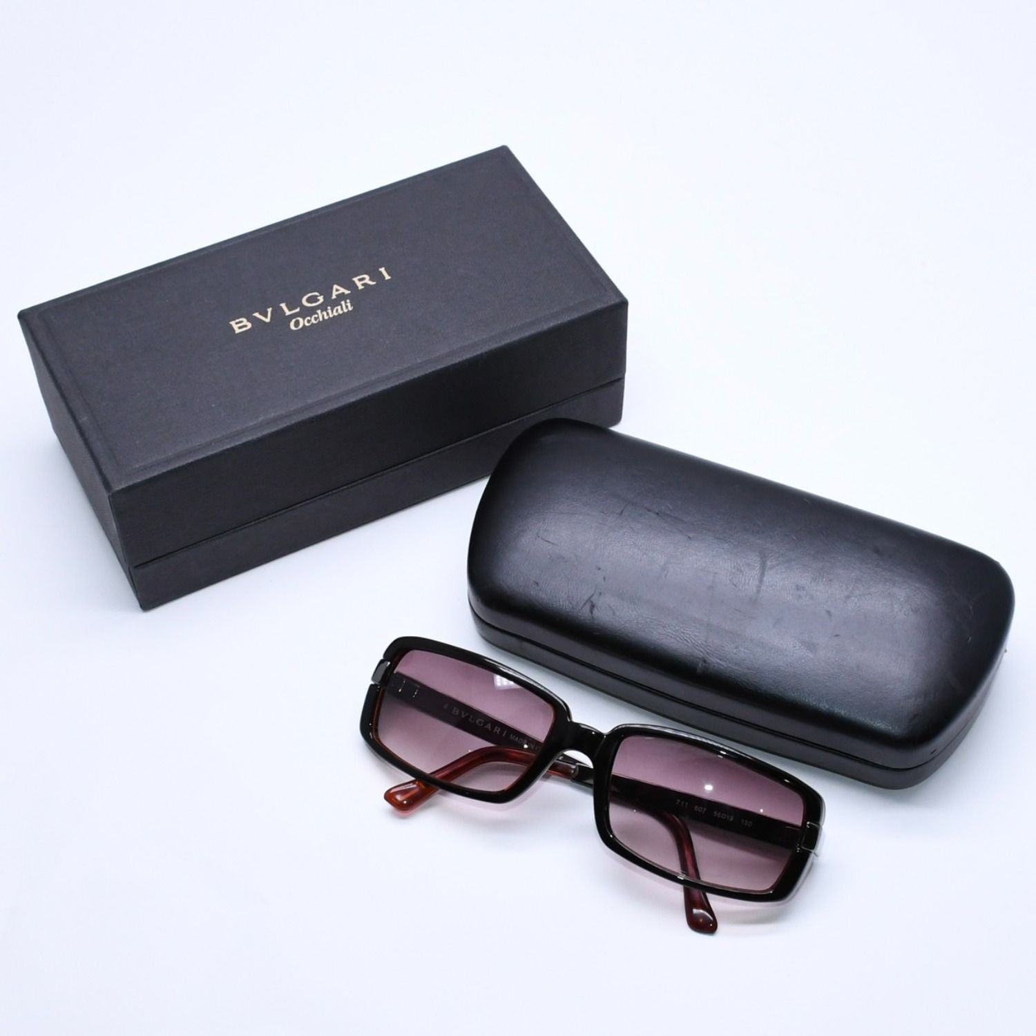 極美品 BVLGARI ブルガリ Sunglasses サングラス アイウェア ブラウン
