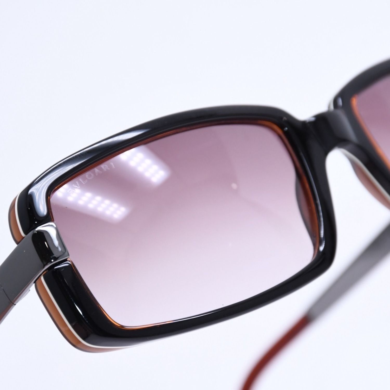 極美品 BVLGARI ブルガリ Sunglasses サングラス アイウェア ブラウン