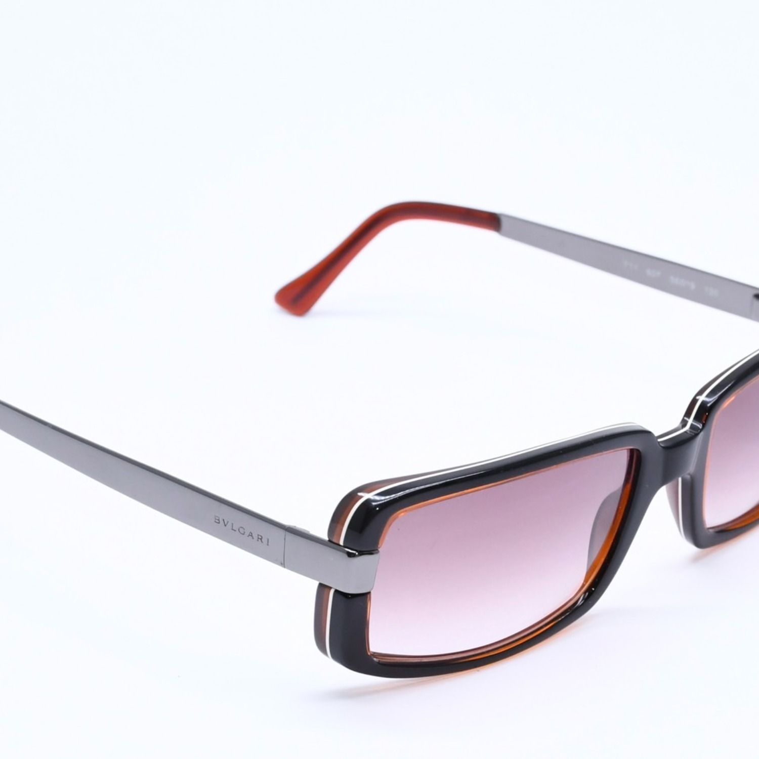 極美品 BVLGARI ブルガリ Sunglasses サングラス アイウェア ブラウン
