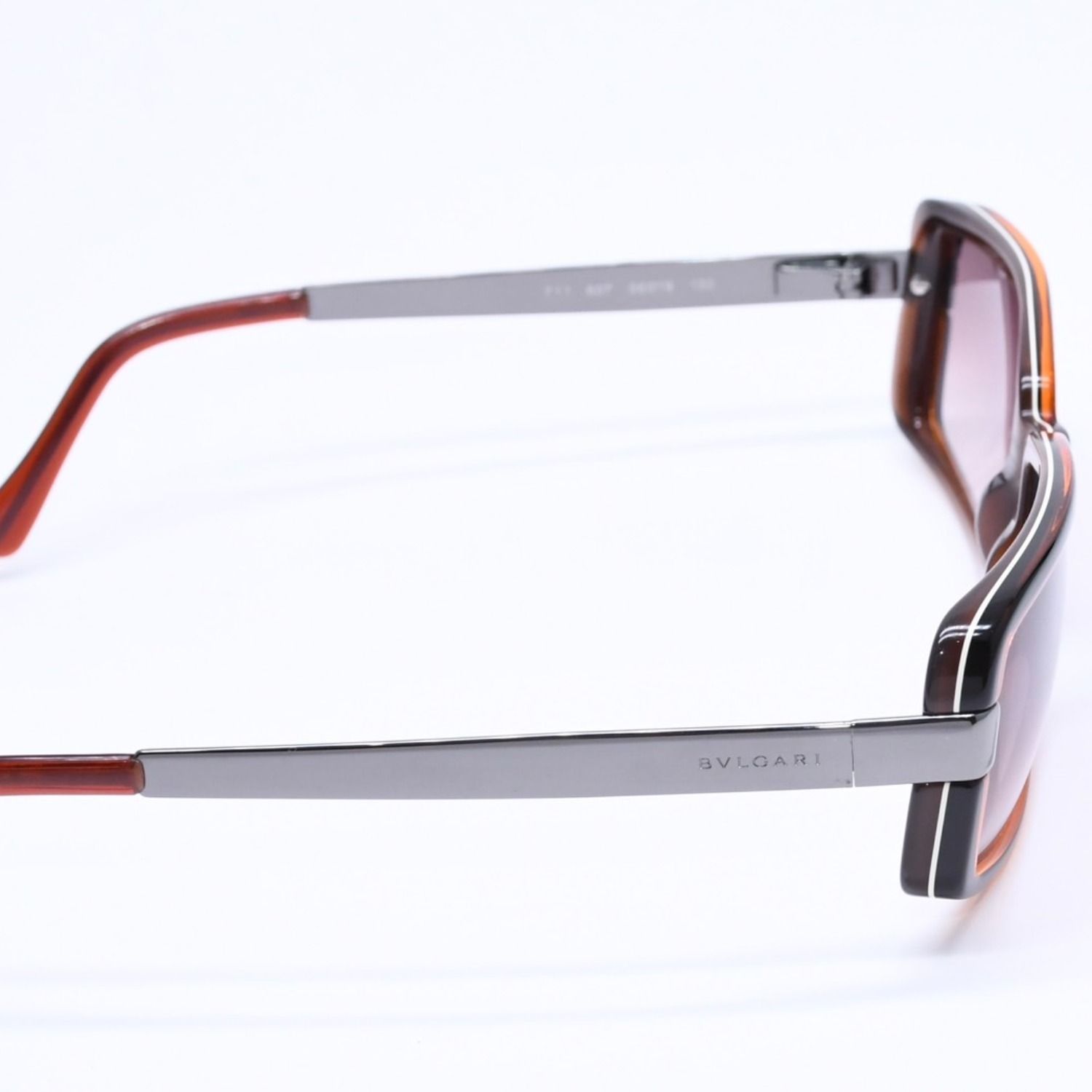 極美品 BVLGARI ブルガリ Sunglasses サングラス アイウェア ブラウン