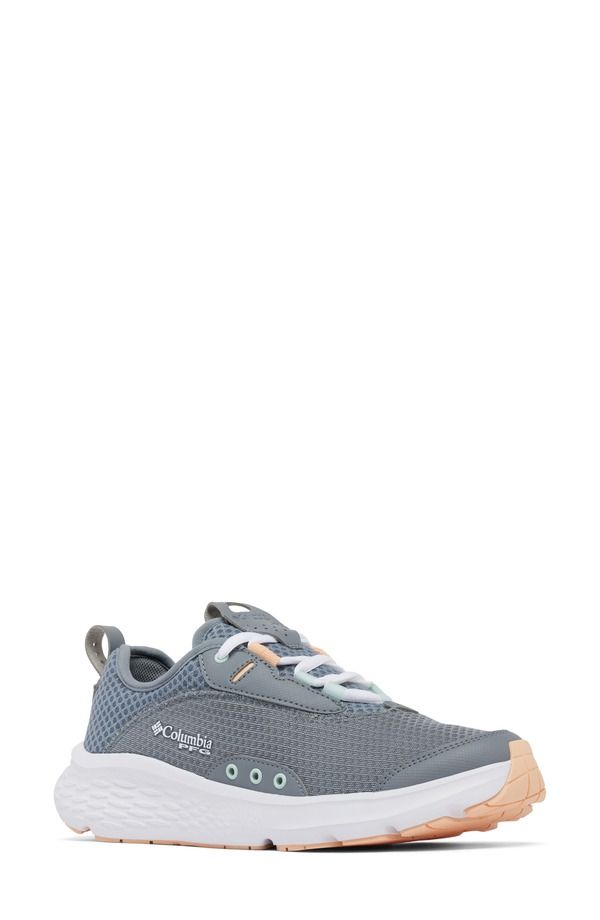 コロンビア レディース シューズ スニーカー Columbia PFG Castback Wateresistant Fishing Shoe Grey Ash Peach Fizz グレー
