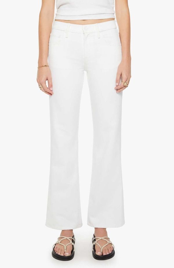 マザー レディース ボトムス デニムパンツ ブーツカット ブーツ ジーンズ MOTHER The Bookie Skimp Mid Rise Bootcut Jeans Picket Fence