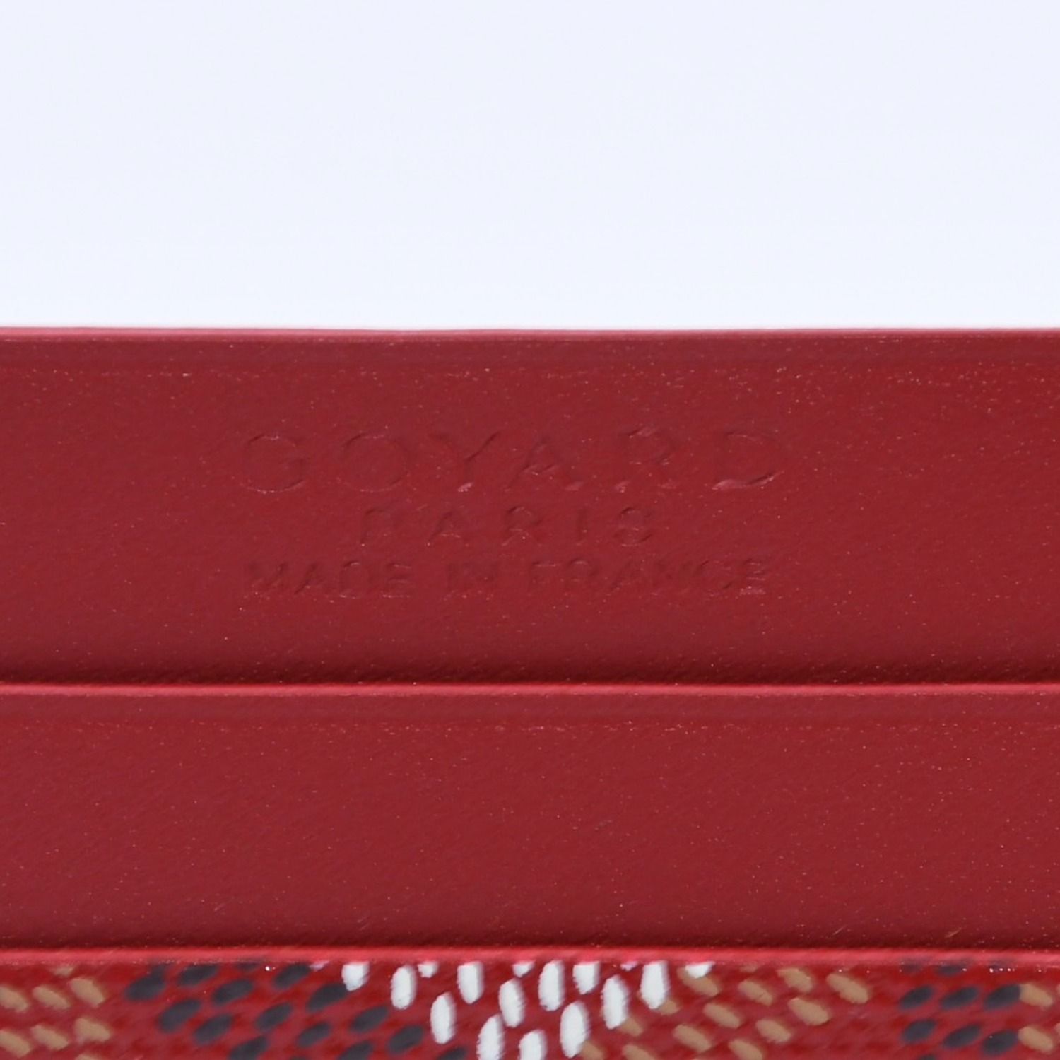 未使用 GOYARD ゴヤール サン・シュルピス カードケース レッド