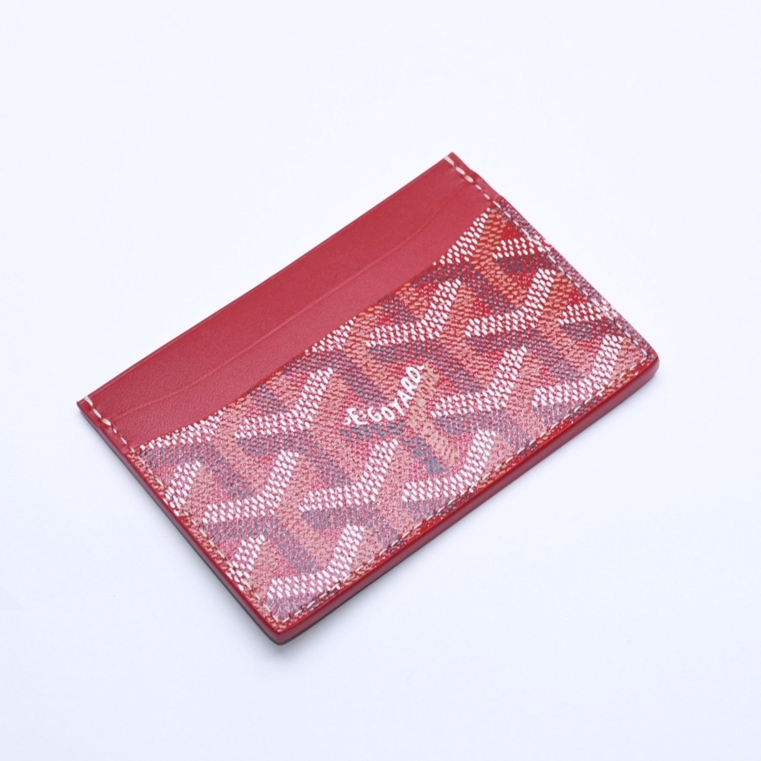 未使用 GOYARD ゴヤール サン・シュルピス カードケース レッド