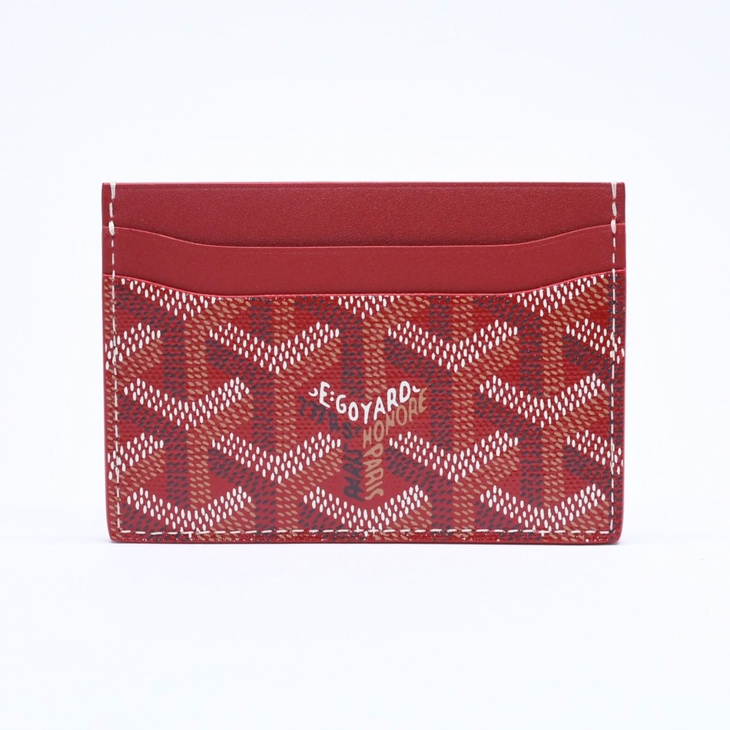 未使用 GOYARD ゴヤール サン・シュルピス カードケース レッド