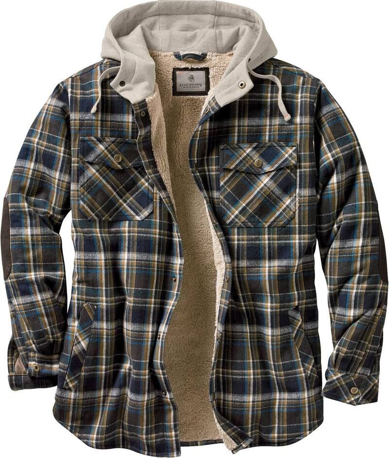 レジェンダリーホワイトテイルズ レディース アウター ジャケット・ブルゾン シャツ Mens Legendary Whitetails Camp Night Berber Lined Hooded F
