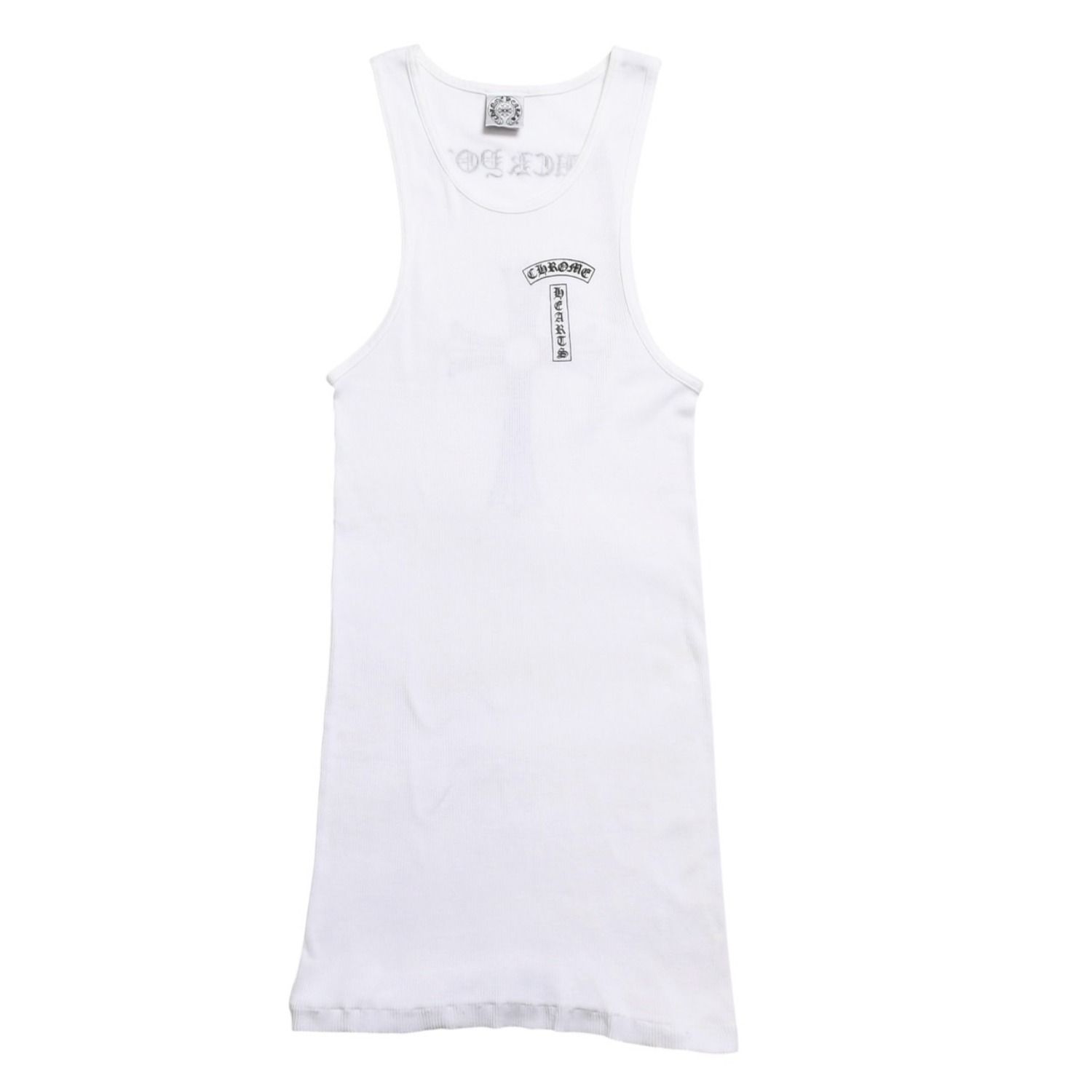CHROME HEARTS タンクトップ Lサイズ ホワイト　国内正規品 極美品 CHROME HEARTS クロムハーツ タンクトップ サイズL FUCK YOU CH