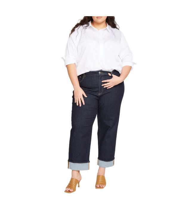 ユニバーサル スタンダード レディース ボトムス デニムパンツ ストレート プラスサイズ ジーンズ Universal Standard Womens Plusize Stevie High Rise