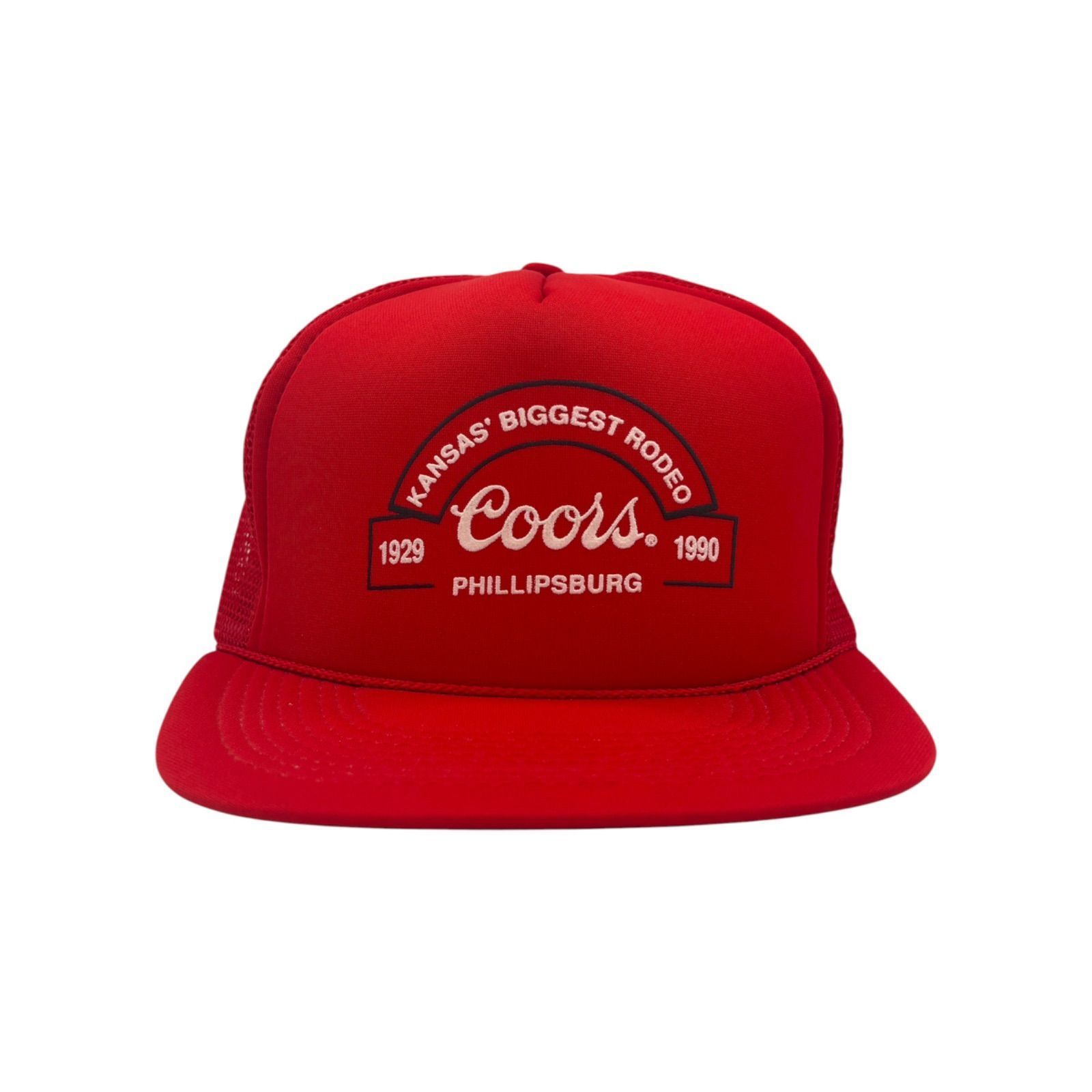 【キャップ/帽子】90s COORS クアーズ ビンテージ メッシュキャップ レッド 赤