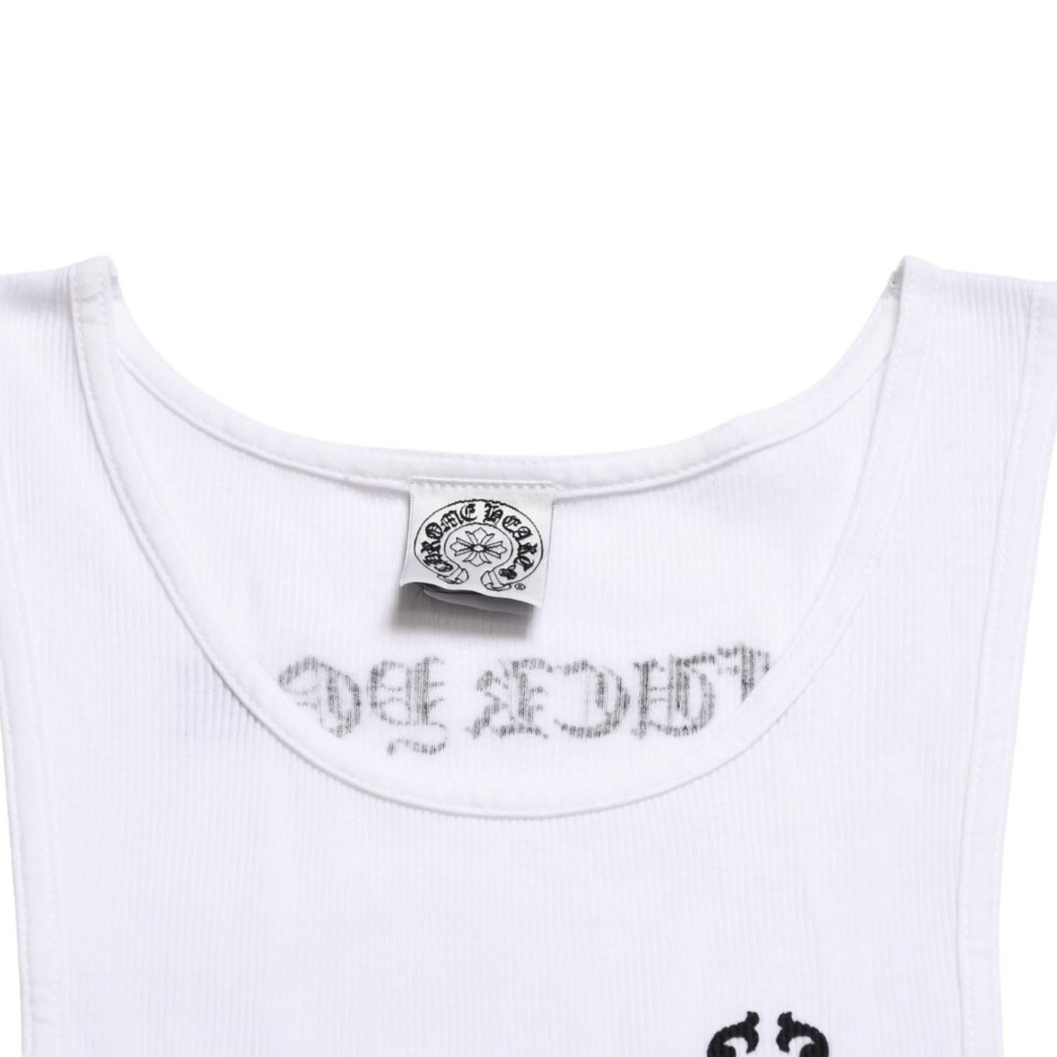 Chrome Hearts ホワイト　タンクトップ　クロムハーツ　ダガー　クロス 極美品 CHROME HEARTS クロムハーツ タンクトップ サイズL FUCK YOU