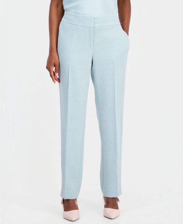 カスパール レディース ボトムス カジュアルパンツ プチ Kasper Womens High Rise StraightLeg Pants Regular Petite Sea Glass