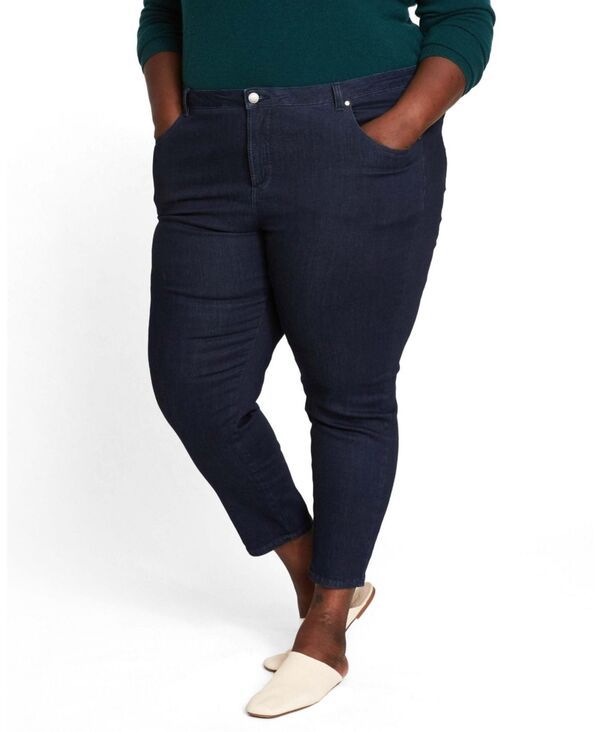 ユニバーサル スタンダード レディース ボトムス デニムパンツ ジーンズ Universal Standard Womenseine Mid Rise Skinny Jeans Dark indigo