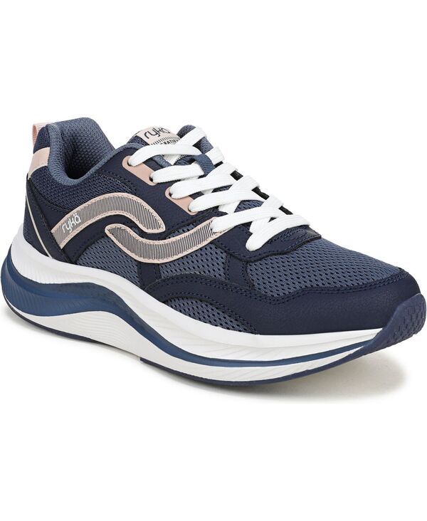 ライカ レディース シューズ スニーカー レース Ryka Womens Gratify Walking LaceUp Sneakers Academy Blue LeatherMesh ブルー