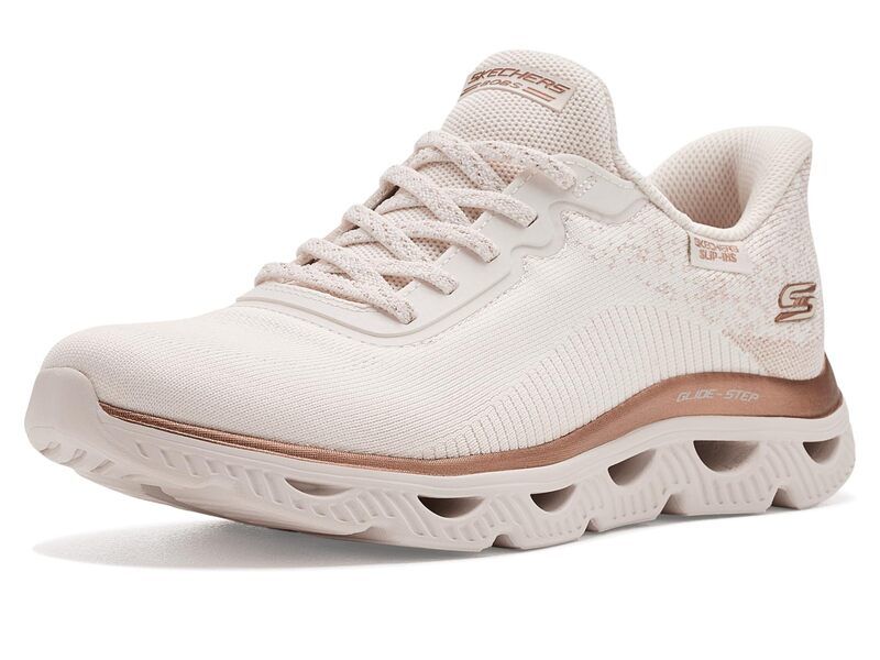 スケッチャーズ レディース シューズ スニーカー Bobs From Skechers Arc Waves White Gold ホワイト