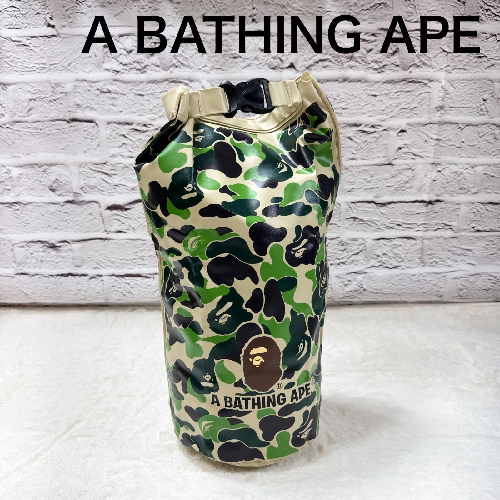 A BATHING APE アベイシングエイプ BAPE ABCカモ 迷彩 ドライバッグ