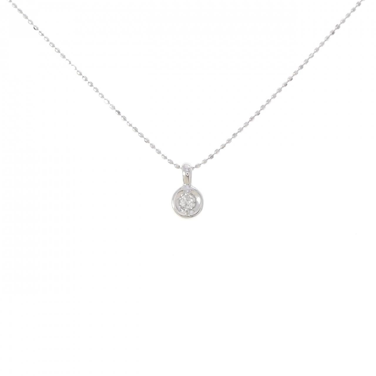 K18WG ダイヤモンド ネックレス 0.04CT