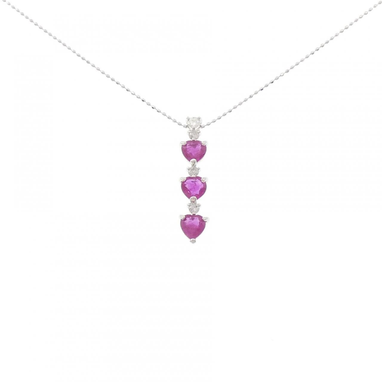 K18WG ルビー ネックレス 1.16CT 42,640円
