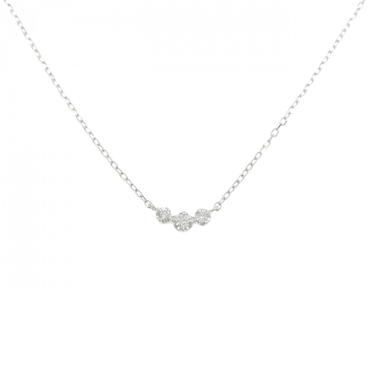K10WG ダイヤモンド ネックレス 0.05CT