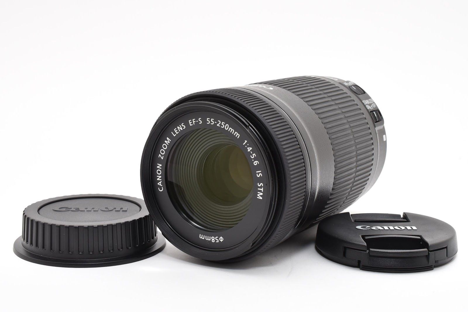 ★美品★ キャノン CANON EF-S 55-250MM F4-5.6 IS STM 手ぶれ補正 望遠ズームレンズ 動作良好 ★ #8762