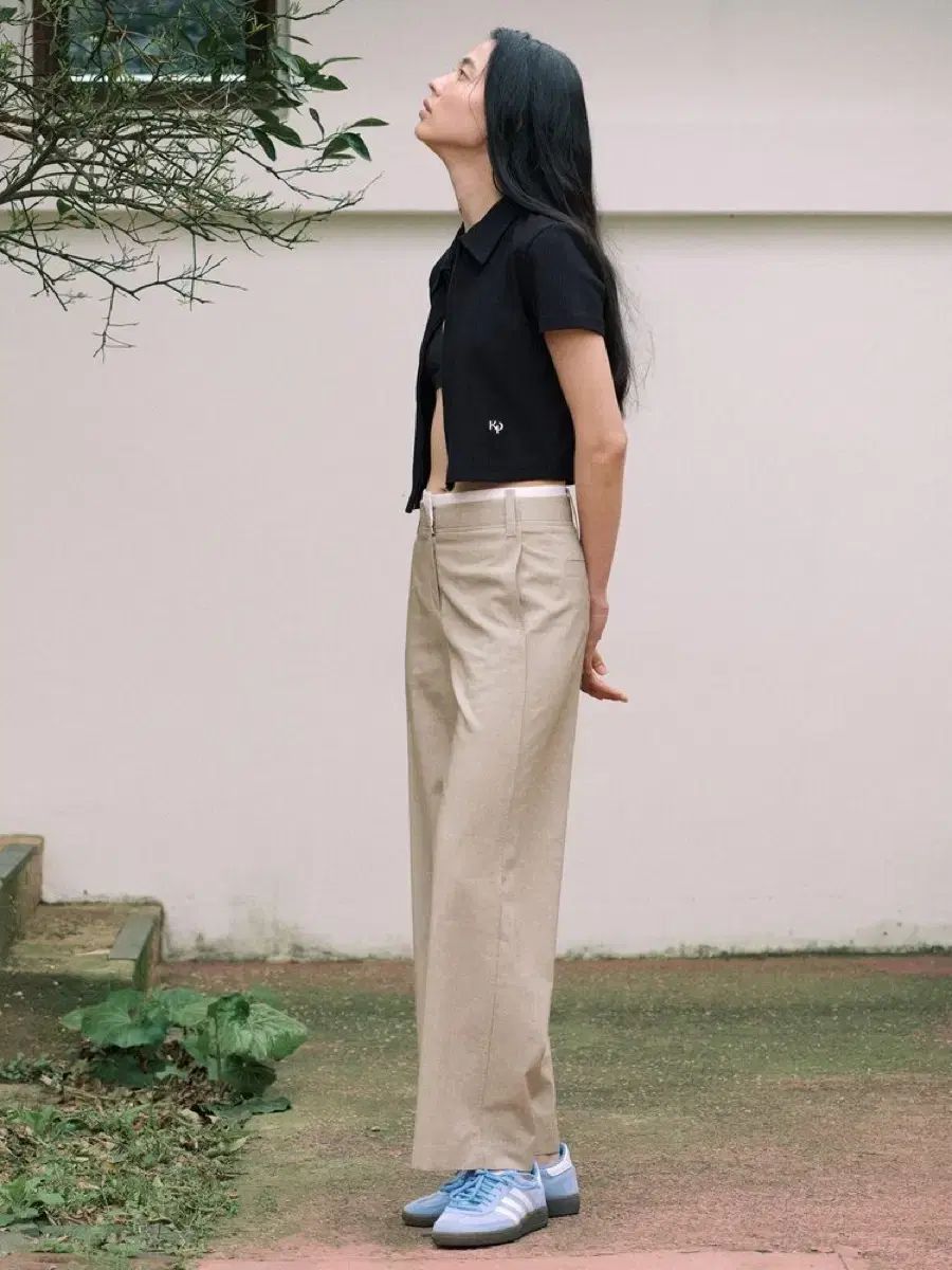 KUHO PLUS 24 リネン レイヤード ストレート パンツ