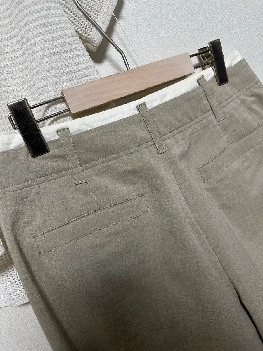 KUHO PLUS 24 リネン レイヤード ストレート パンツ