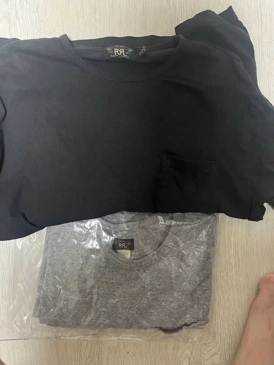 RRL ラルフローレン ポケット 半袖 Tシャツ L ブラック グレー