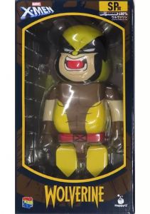 フィギュア BE@RBRICK -ベアブリック- 400% ウルヴァリン（ブラウンコスチューム） 「Happyくじ BE@RBRICK MARVEL『X-MEN』」 SP賞 フィギュア【10日以内発送】